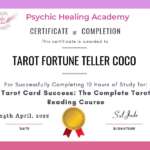 Certificate of Completion by Psychic Healing Academy